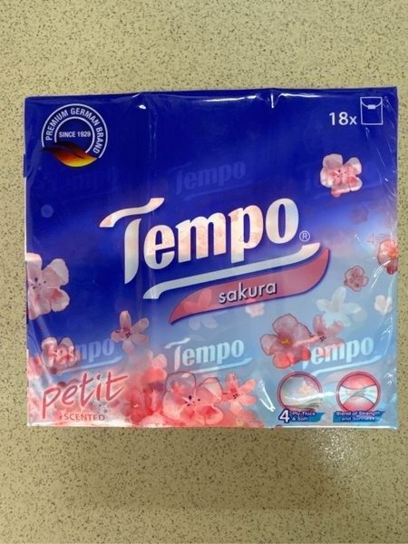 Khăn giấy bỏ túi TEMPO PETIT - Đức (18 gói)