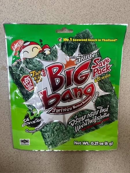 Rong biển TKN BIG BANG - Thái Lan 6gr