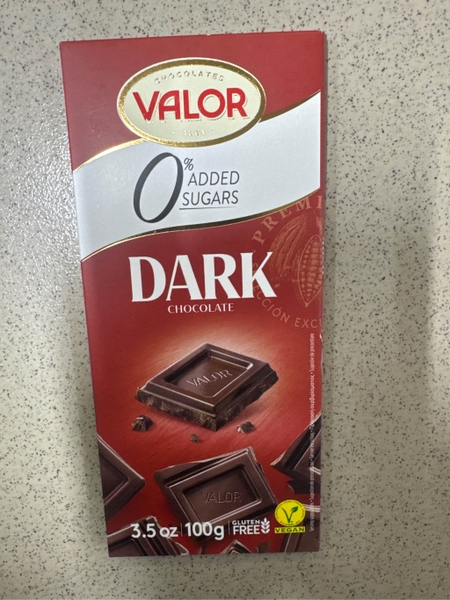 Socola Valor Không Thêm Đường - Tây Ban Nha 100gr