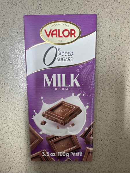 Socola Valor Không Thêm Đường - Tây Ban Nha 100gr