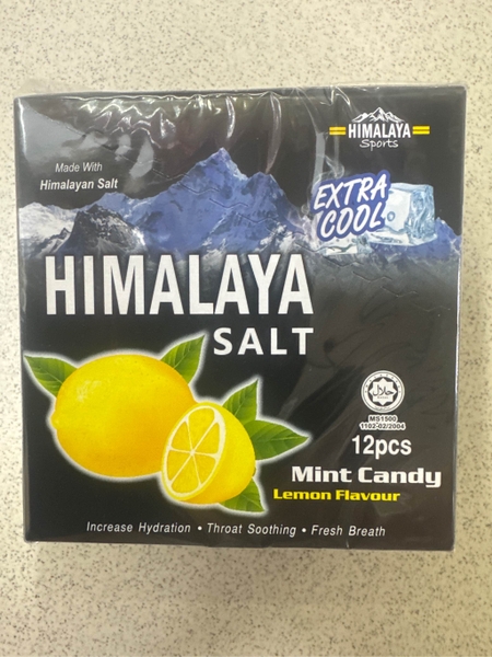 Kẹo Himalaya Salt Mint Candy Lemon Flavour - Malaysia 15gr (Hộp 12 gói)