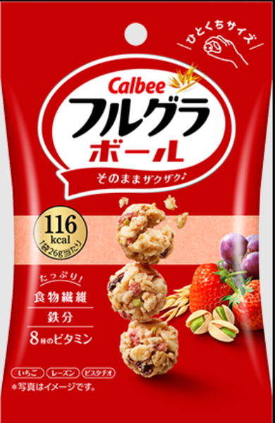 NGŨ CỐC TRÁI CÂY | CALBEE FRUGRA BALLS - NHẬT BẢN | 26g (16x1)