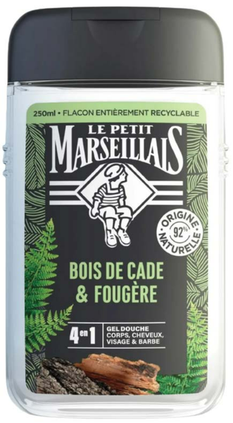 SỮA TẮM DẠNG KEM CHO NAM | LE PETIT MARSEILLAIS - PHÁP | GỖ TUYẾT TÙNG, DƯƠNG XỈ | CƠ THỂ, TÓC, MẶT, RÂU | 250ML