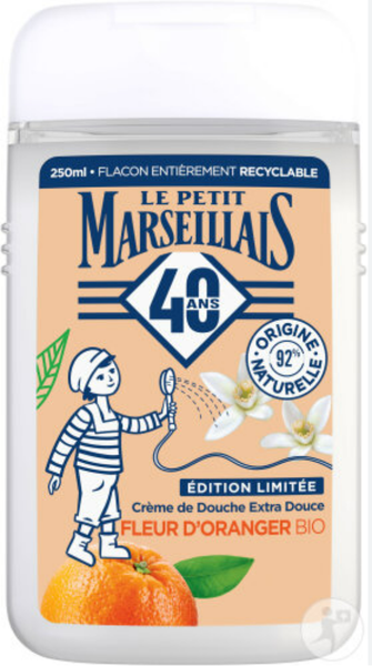SỮA TẮM DẠNG KEM | LE PETIT MARSEILLAIS - PHÁP | HOA CAM HỮU CƠ | 250ml