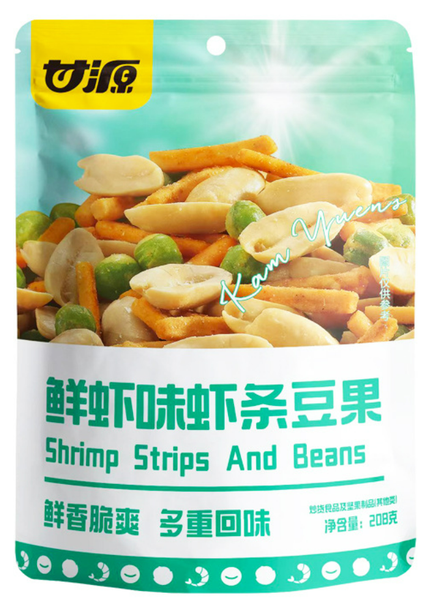 HẠT DINH DƯỠNG MIX SNACK QUE | KAM YUENS - TRUNG QUỐC | VỊ TÔM | 208G
