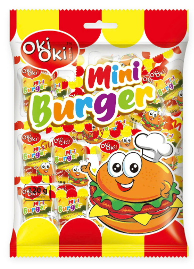 KẸO DẺO MINI BURGER | OKI OKI - TRUNG QUỐC | 120G