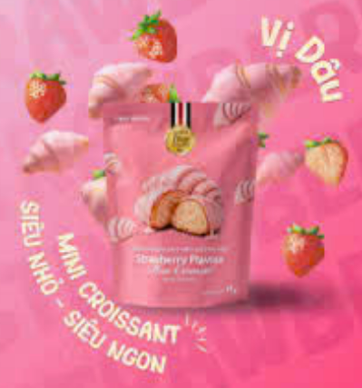 BÁNH CROISSANT MINI | COBI BREAD - VIỆT NAM | HƯƠNG DÂU | 49G