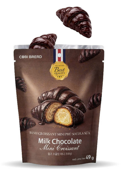 BÁNH CROISSANT MINI | COBI BREAD - VIỆT NAM | SOCOLA SỮA | 49G