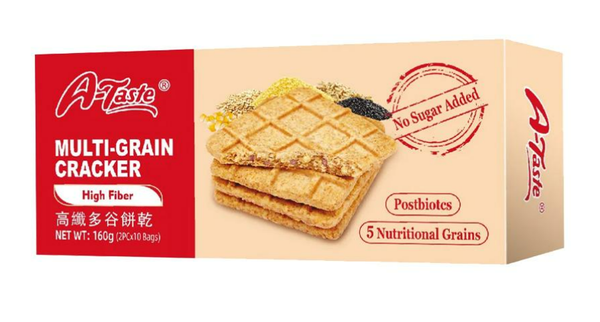 BÁNH QUY GIÒN NHIỀU HẠT | A-TASTE - HONGKONG | CHẤT XƠ CAO | 160G