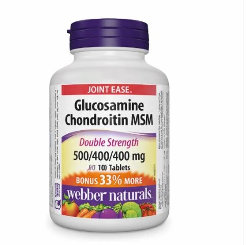 VIÊN UỐNG GLUCOSAMIN CHONDROTIN |  WEBBER NATURALS – CANADA | LỌ 120 VIÊN