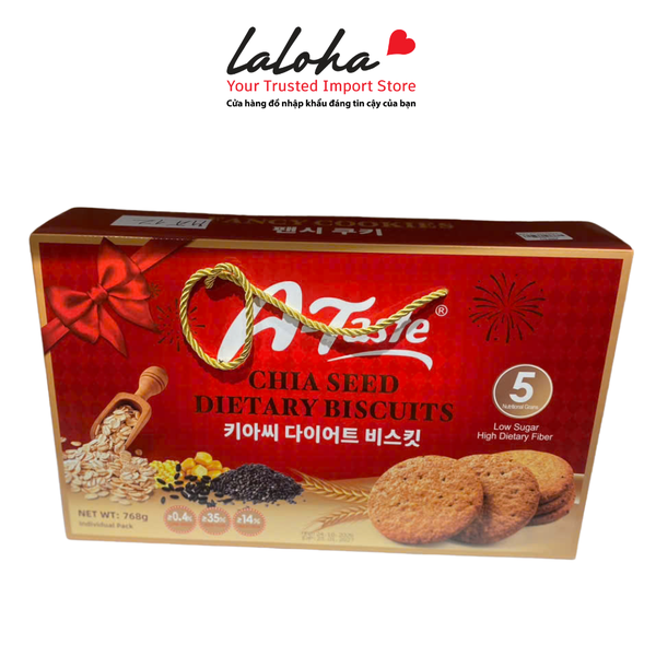 BÁNH QUY HẠT CHIA | A-TASTE - HONGKONG | 768G