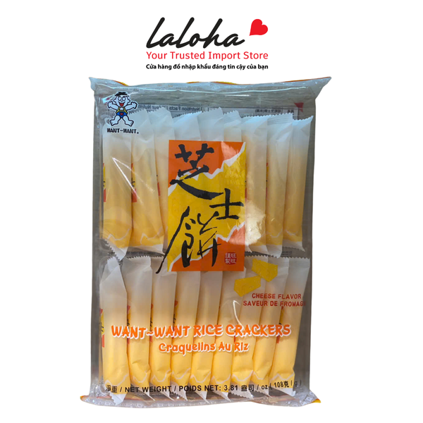 BÁNH GẠO PHÔ MAI | WANTWANT - ĐÀI LOAN | 108G