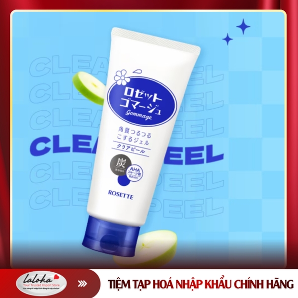 GEL TẨY TẾ BÀO CHẾT | ROSETTE – NHẬT BẢN| DA HỔN HỢP | 180G (CHAI XANH)