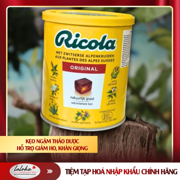 KẸO NGẬM THẢO DƯỢC | RICOLA – THỤY SĨ | SWISS HERB CANDY | 250G