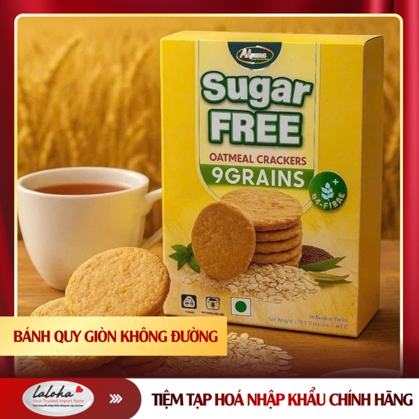 BÁNH QUY GIÒN KHÔNG ĐƯỜNG | DIGESTIVE -MALAYSIA | 9GRAINS | 178g