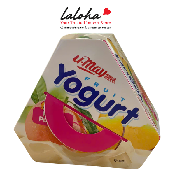 THẠCH RAU CÂU VỊ ĐÀO| UMAY - ĐÀI LOAN | Pudding Fruit Yogurt |510g - 6 CUP