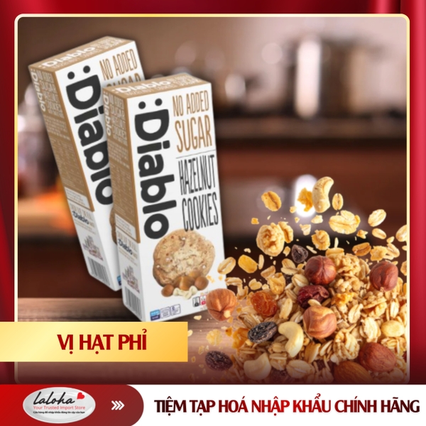 BÁNH KHÔNG ĐƯỜNG | DIABLO | HẠT PHỈ | 150g