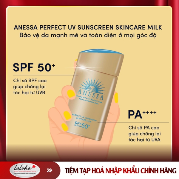 Sữa Chống Nắng Anessa Nhật - Skincare Milk – Dưỡng Da, Kiềm Dầu 60ml