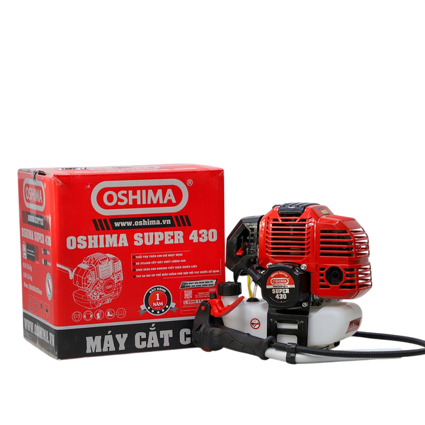 Cắt cỏ OSHIMA SUPER 430 1.25KW Đỏ-đen 2 thì (rời, chết)