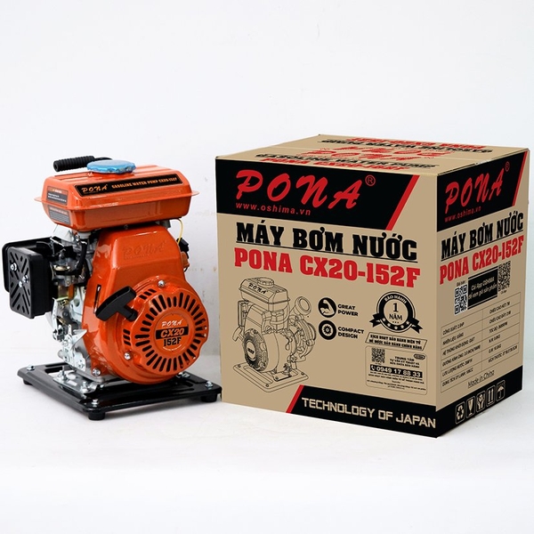 Máy bơm xăng chạy xăng PONA CX20-152F Cam 4 thì
