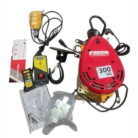 Máy tời treo TOBOKI (tời trái tim có điều khiển từ xa) TK300 1700W 300kg 1/30m tốc nhanh