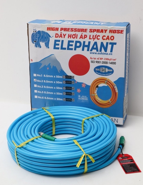 Dây phun Elephant No.2 8.5mm x 50m Xanh dương