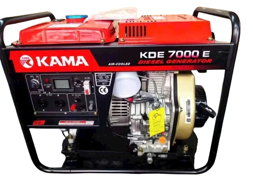 Máy Phát Điện Chạy Dầu 5Kw Kama KDE7000E Đề