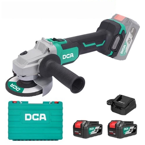 Máy Mài D100 Dùng Pin DCA ADSM03-100 (TYPE DM) BLDC - Thân Máy, 1 Pin 20V 4ah, Sạc, Hộp Nhựa