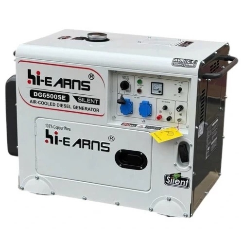 Máy Phát Điện Chạy Dầu 5KW Hi-Earns DG6500SE