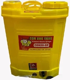 Máy phun thuốc trừ sâu, côn trùng điện CON ONG VÀNG Li20-DP-pin Vàng Pin lithium 12V8Ah-SP