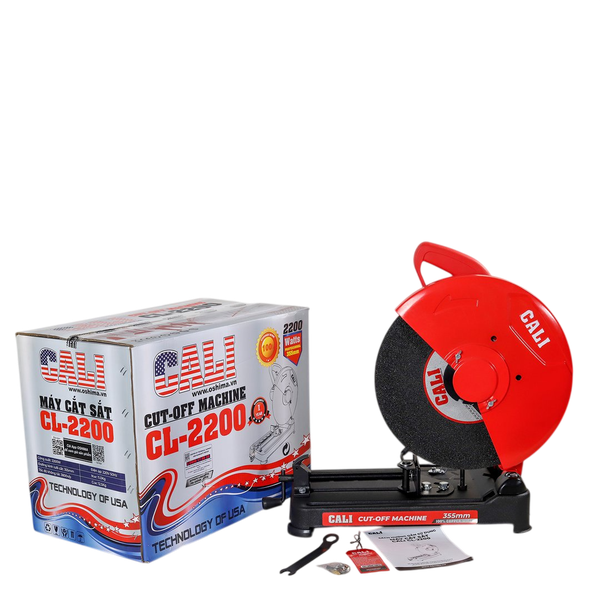 Cắt sắt CALI CL-2200 2.2kW Đỏ-đen Điện 1 pha