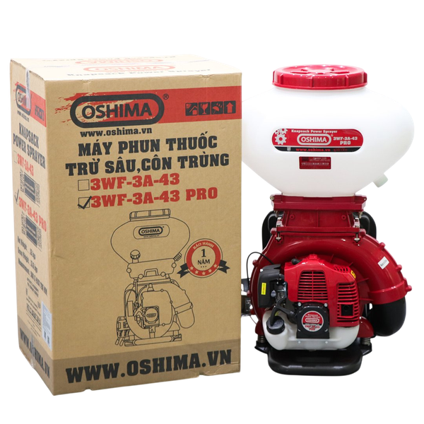 Máy phun thuốc trừ sâu côn trùng động cơ MITSUKAISHO 3WF-3A-26 Pro 41.5cc /2.13kW Đỏ 2 thì (3 chức năng)