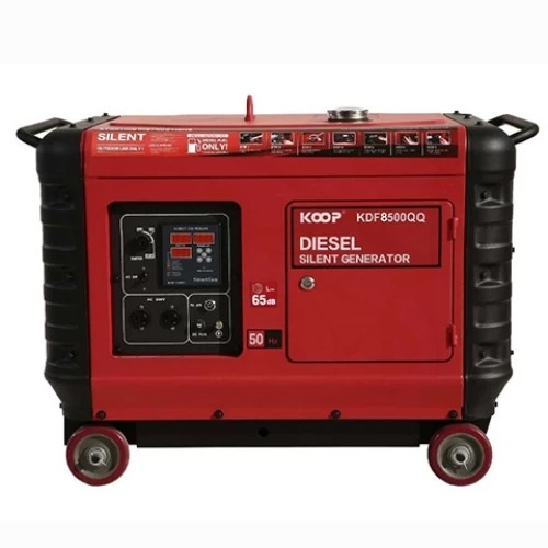 Máy Phát Điện Chạy Dầu 6Kw Koop KDF8500QQ Siêu Cách Âm