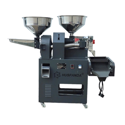 Bộ máy xát nghiền gạo Huspanda HGI680I (Motor HPN3000 - Sàng lọc sạn rung) Cối xát nghiền Inox