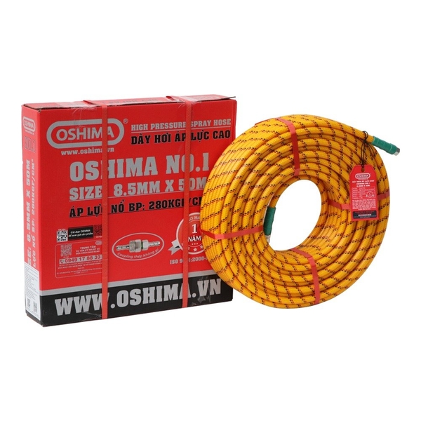 Dây phun Oshima No.1 8.5mm x 50m Vàng