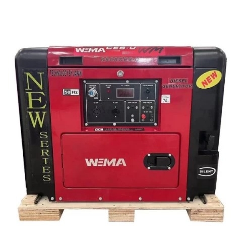 Máy Phát Điện Chạy Dầu 5Kw Weima WM6600CES-U Siêu Cách Âm