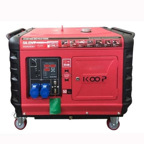 Máy Phát Điện Chạy Dầu 5Kw Koop KDF6700QQ Siêu Cách Âm