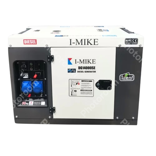 Máy Phát Điện Chạy Dầu I-Mike 9Kw DG14000SE Siêu Chống Ồn