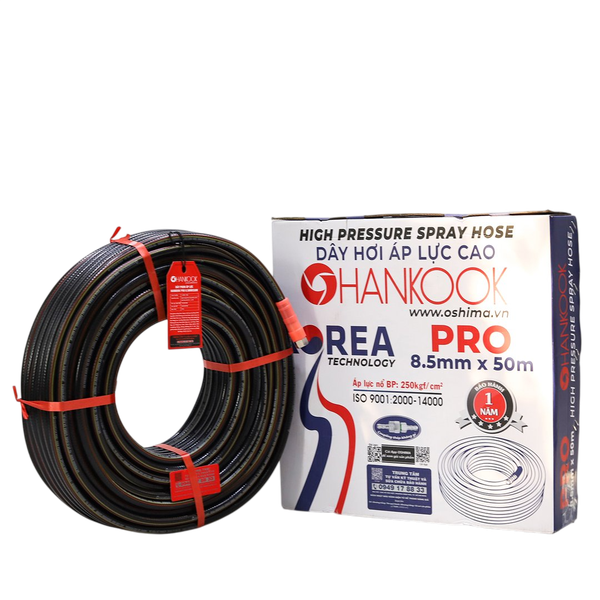 Ống nhựa HANKOOK Pro 8.5mm x 50m Đen