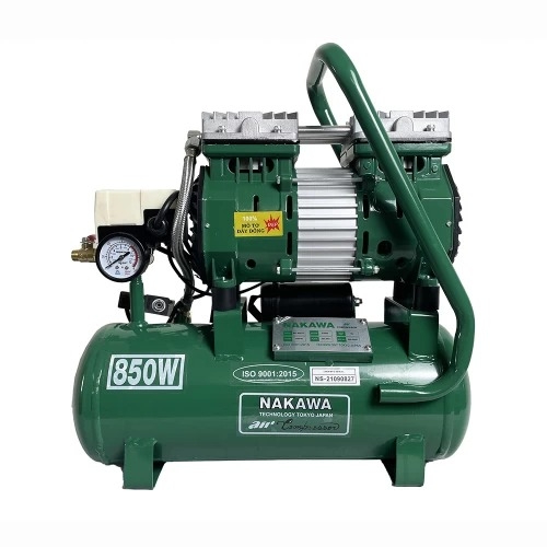 Máy Nén Khí Không Dầu 850W 12L Nakawa NK800/12