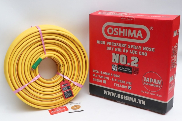 Dây phun Oshima No.2 8.5mm x 50m Vàng