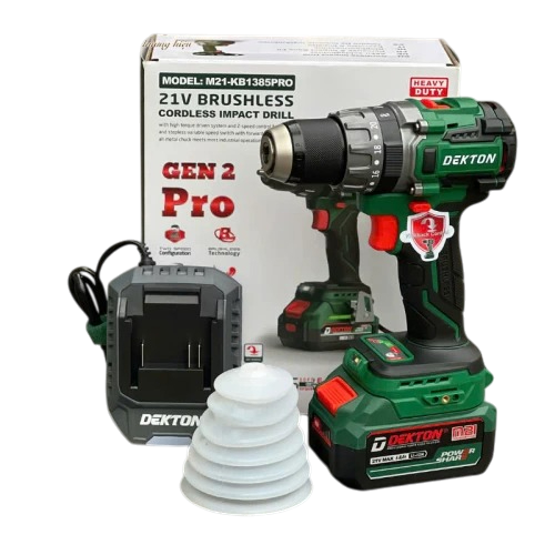 Thân máy khoan động lực dùng pin 21V Dekton M21-KB1385PRO (Anti Kickback)