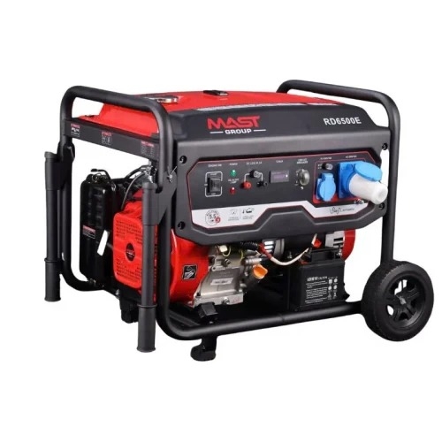 Máy Phát Điện Chạy Xăng 5Kw Mast RD6500E Có Đề Có Bánh Xe Đẩy