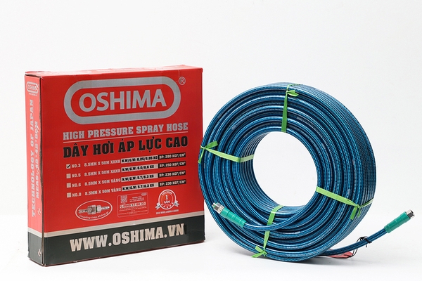 Ống nhựa PVC Oshima No.3 8.5mm x 50m Xanh