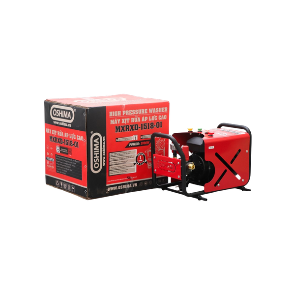 Máy rửa xe OSHIMA MXRXĐ-1518-01 3.1 kW Đỏ Điện 1 pha