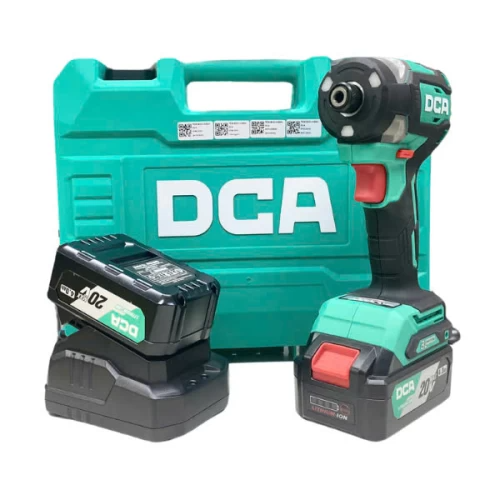 Máy Vặn Vít Dùng Pin DCA ADPL208 (TYPE EM) BLDC - Thân Máy, 2 Pin 20V 4ah, Sạc, Hộp Nhựa