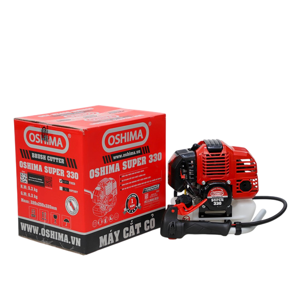 Cắt cỏ OSHIMA SUPER 330 900W Đỏ-đen 2 thì (rời, chết)