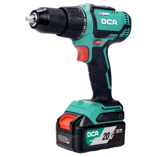 Máy Khoan Vặn Vít Dùng Pin DCA ADJZ04-13 (TYPE AM) BLDC - Thân Máy, 2 Pin 20V 2ah, Sạc, Hộp Nhựa