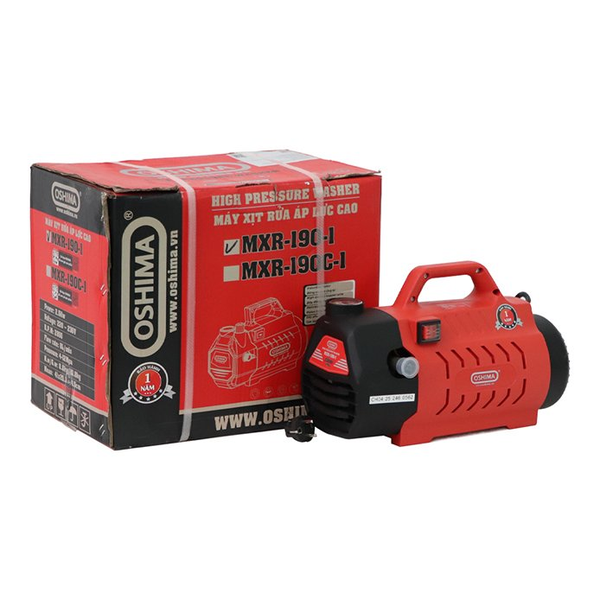 Máy rửa xe OSHIMA MXR-195 2.6kW Đỏ-đen Điện 1 pha