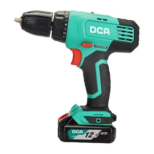 Máy Khoan Vặn Vít Dùng Pin DCA ADJZ20-10 (TYPE EM) - Thân Máy, 2 Pin 12V 2ah, Sạc, Hộp Nhựa